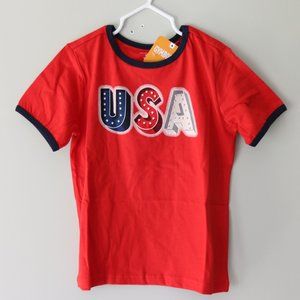 Last Chance ⭐ Red USA Americana Tee Shirt 5T boys
